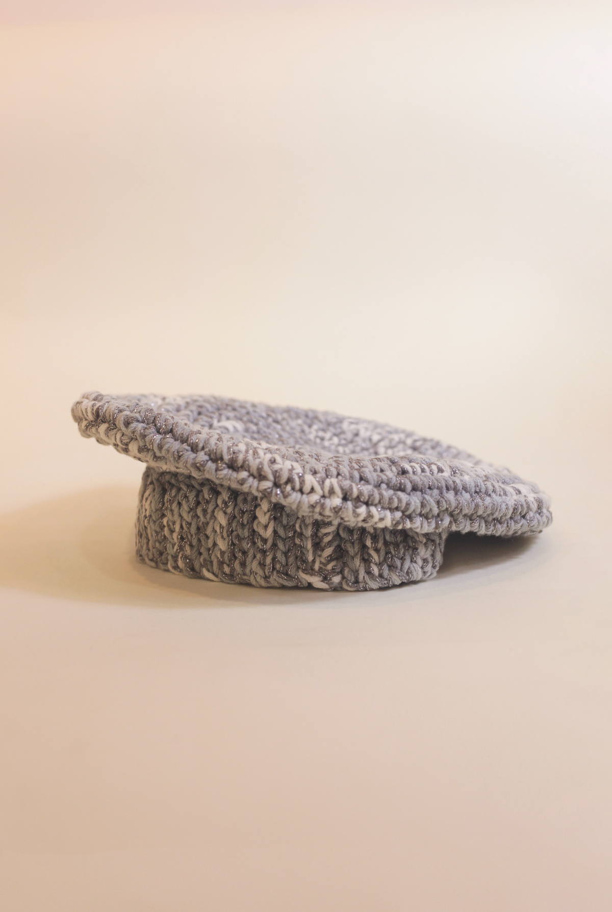 Amelia handwoven wool beret