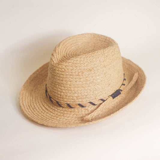 Clement natural raffia fedora hat