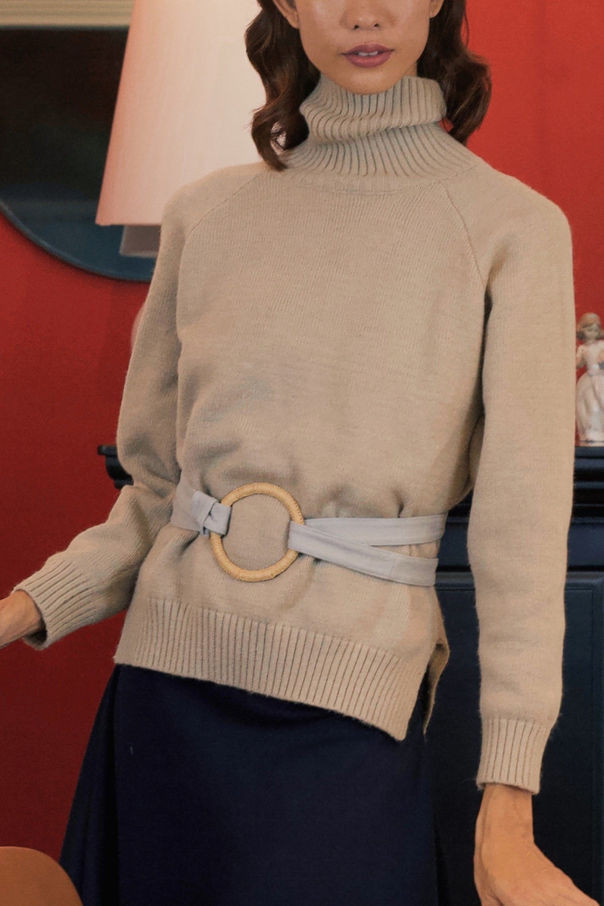 Ceinture en coton Maryam avec boucle de raffie