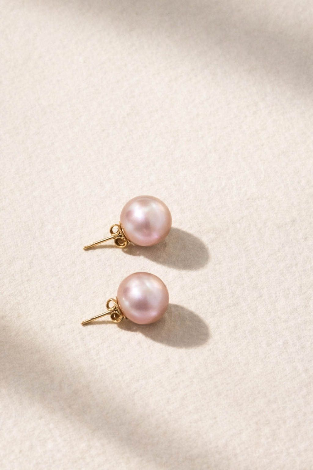 Les Lunes Sunset pearl stud earrings