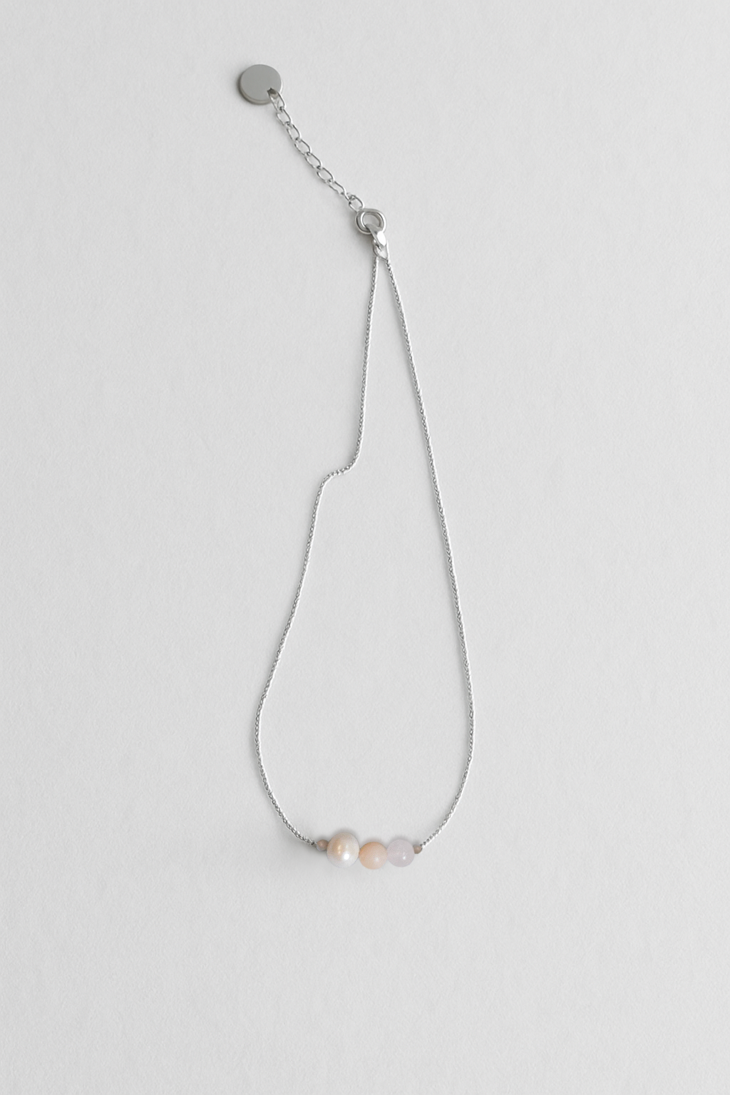 Morgan necklace from morganite and pearl