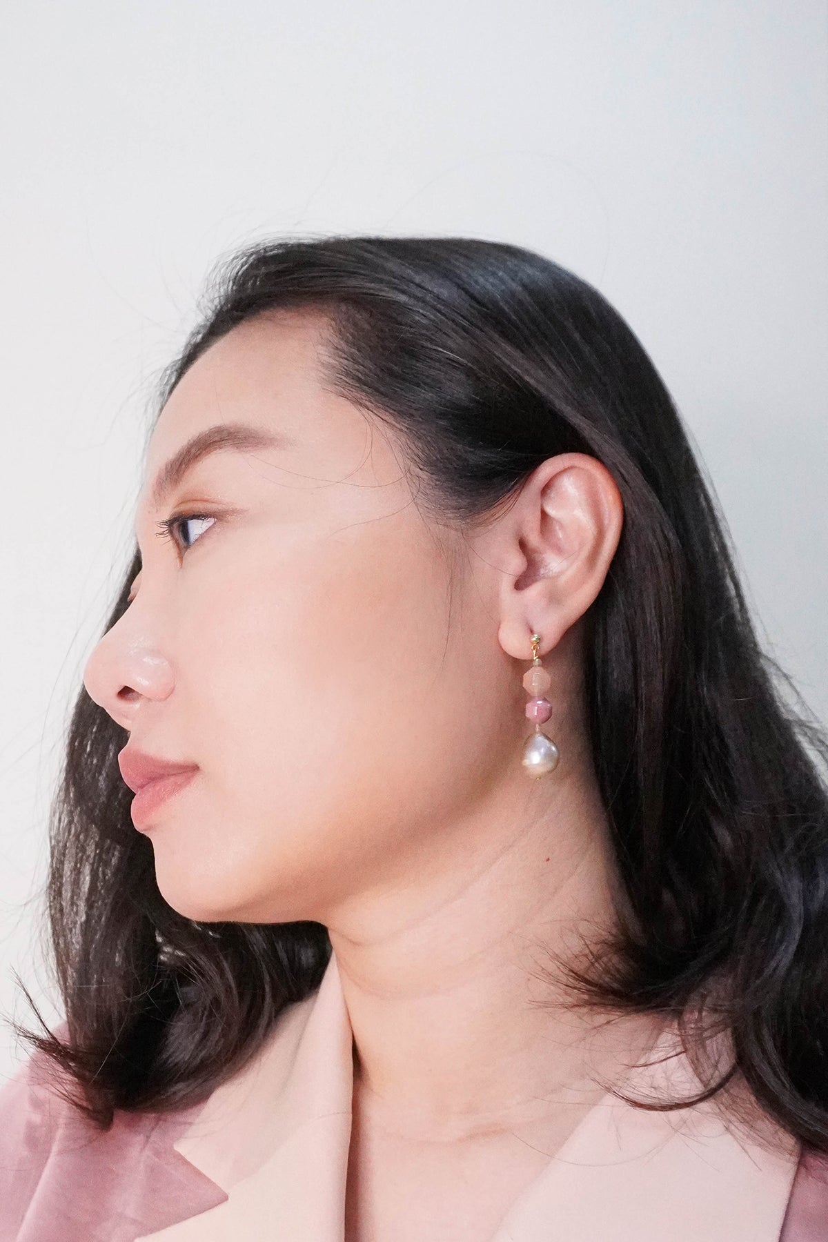 Rosette earrings