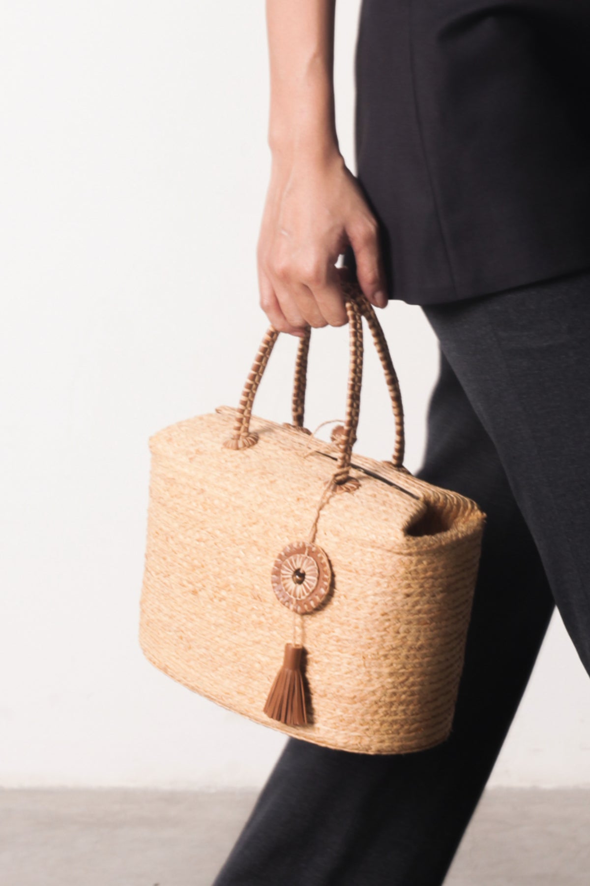 Túi raffia Berlodge Classic