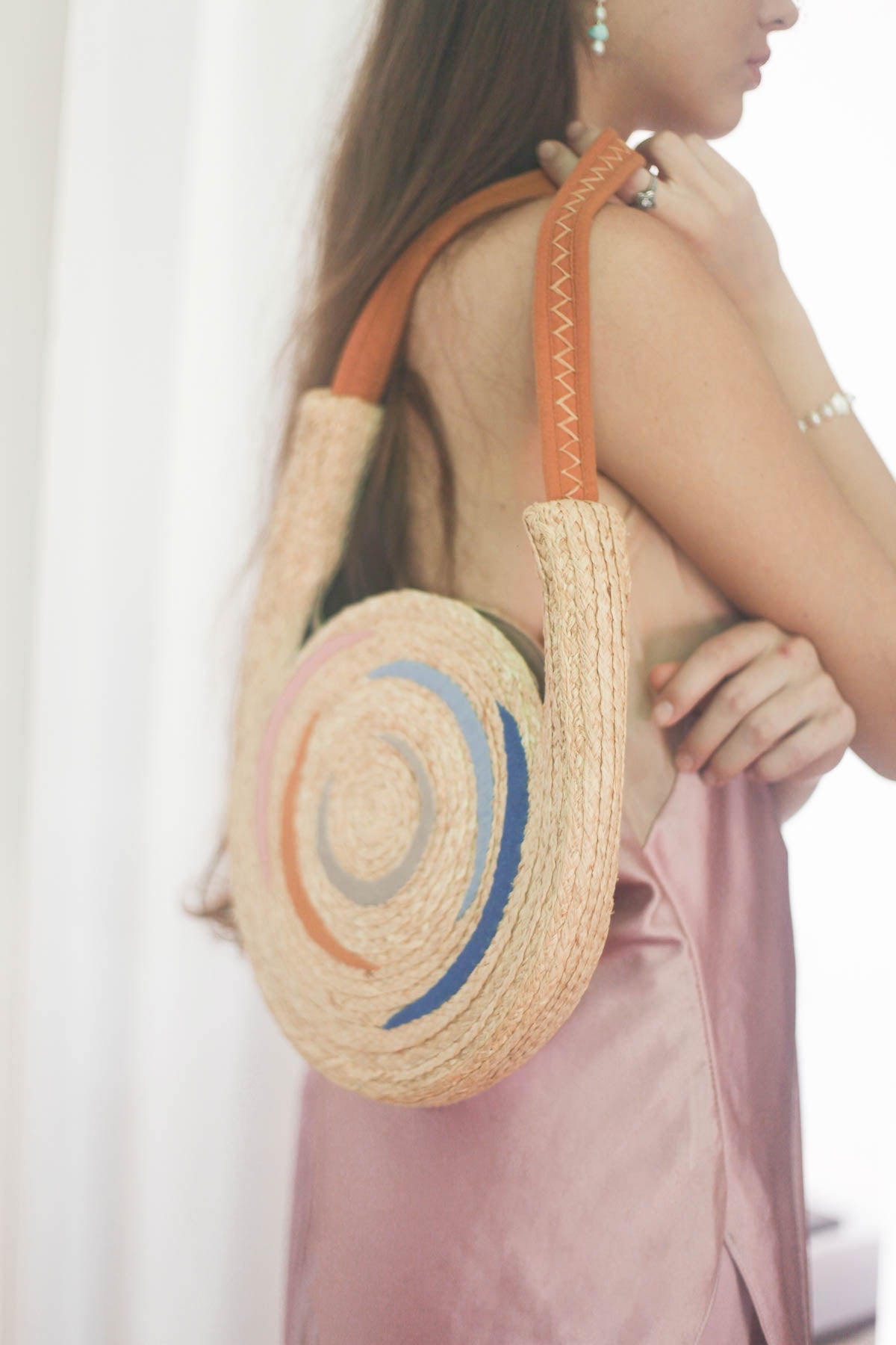 Túi raffia Serencio
