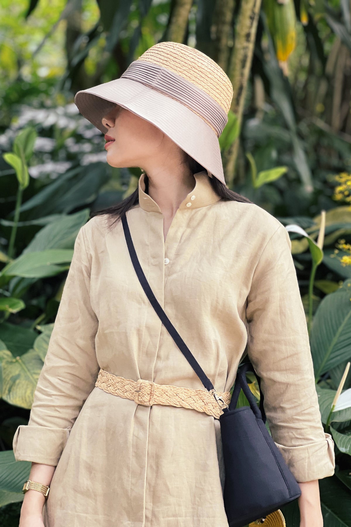 Whiteley long downturn brim hat