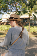 Load image into Gallery viewer, Henri Fedora natural raffia hat for women