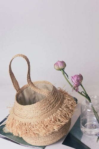 Túi cói raffia thủ công Bucket Simon Mini