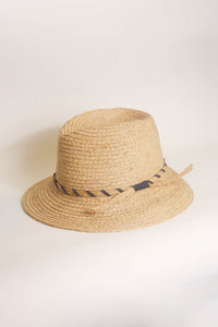 Chapeau fedora en raphia Clement