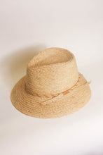 Load image into Gallery viewer, Clement natural raffia fedora hat