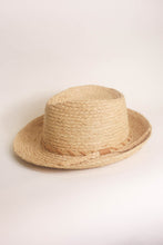 Load image into Gallery viewer, Clement natural raffia fedora hat