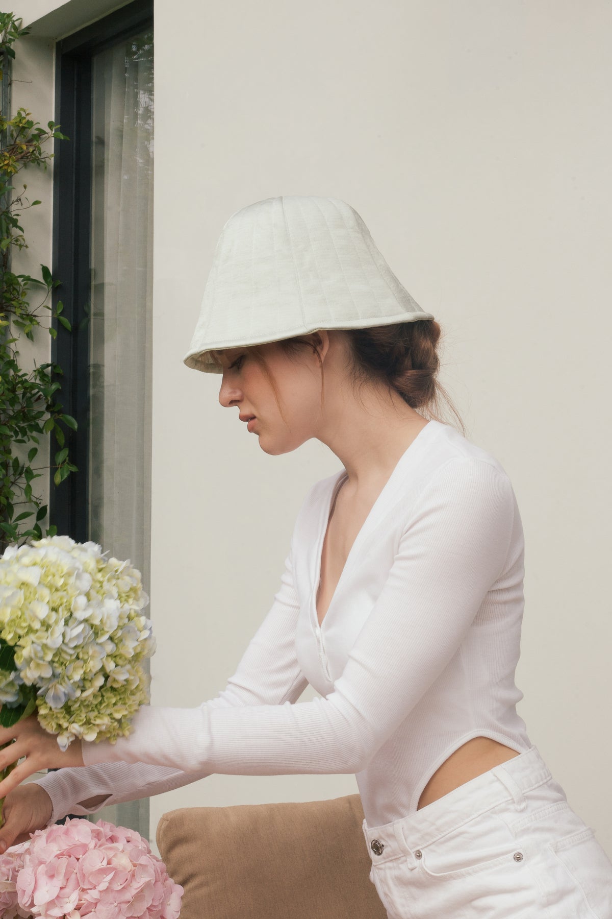 Chapeau de seau en soie Vaud