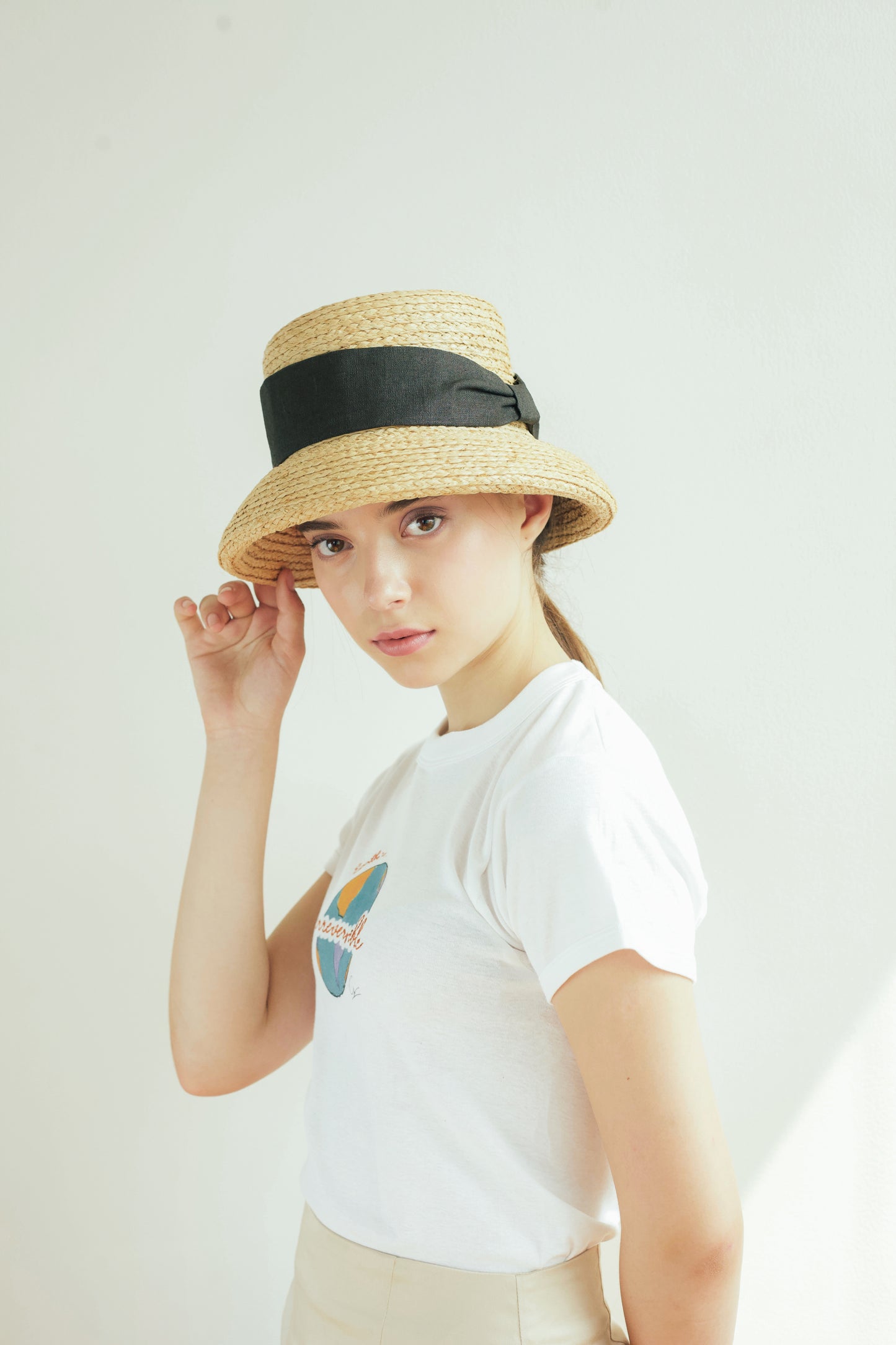 Daisy raffia hat