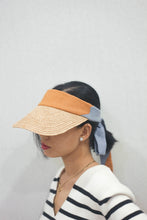 Load image into Gallery viewer, Diana raffia hat plain visor