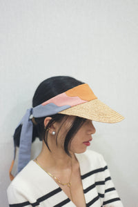 Diana raffia hat plain visor