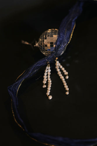 Boucles d'oreilles de perles baroques victoriennes