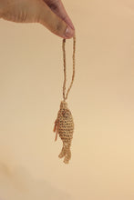 Load image into Gallery viewer, Handwoven raffia fish charm