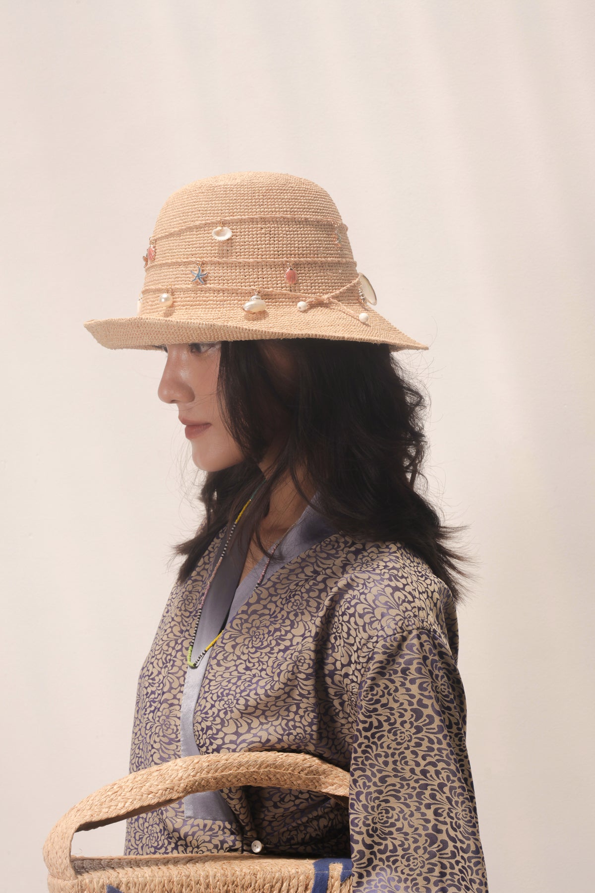 Niley shell bucket hat