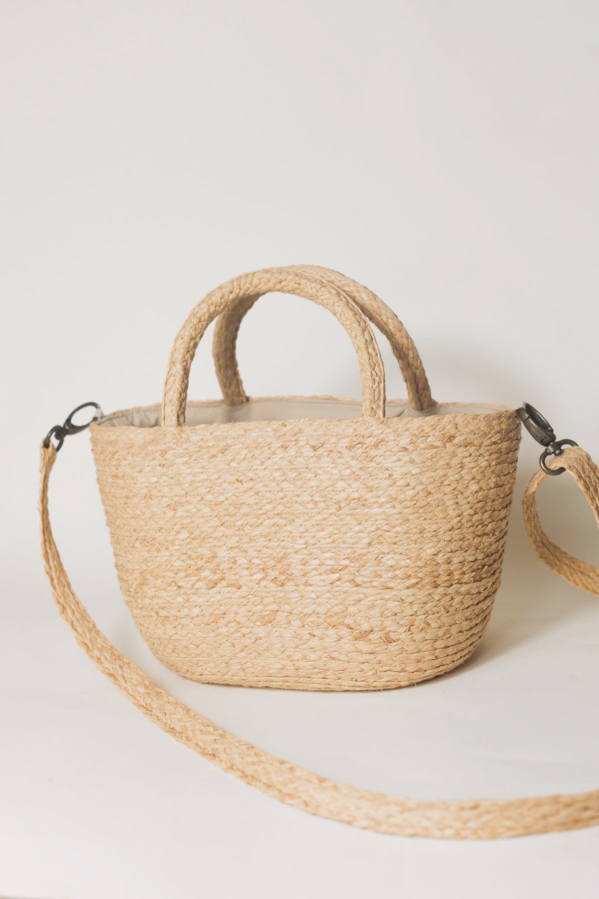 Túi bucket raffia Ray