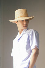 Load image into Gallery viewer, Anh fedora natural raffia for men