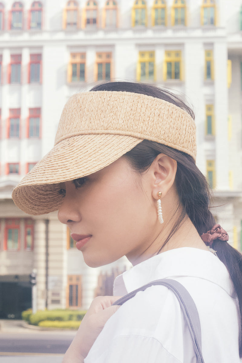 Tender Visor raffia hat