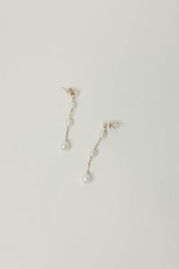 Pearl by the Yard long drop earrings