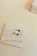 Load image into Gallery viewer, Philo pearl and jade drop earrings
