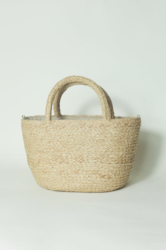 Túi bucket raffia Ray