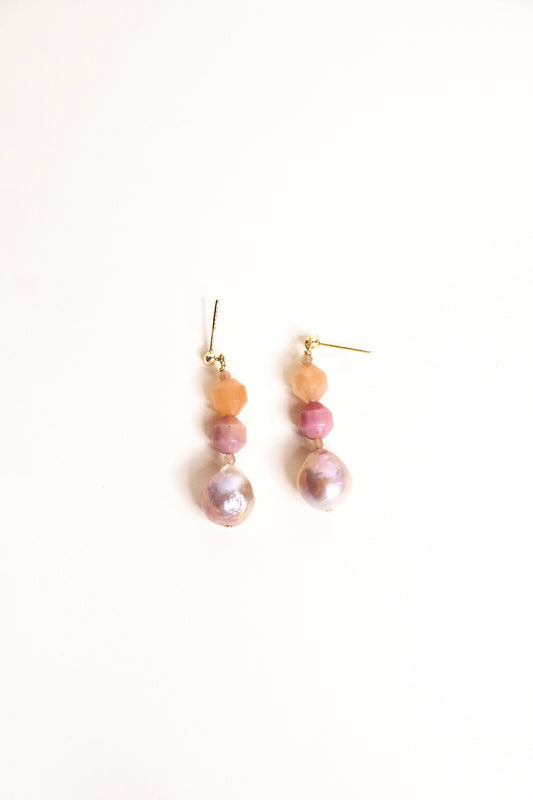 Rosette earrings