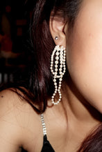 Load image into Gallery viewer, Seeing Double hoop drop earrings
