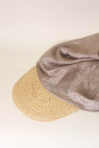 Shadan scarf hat in leopard silk