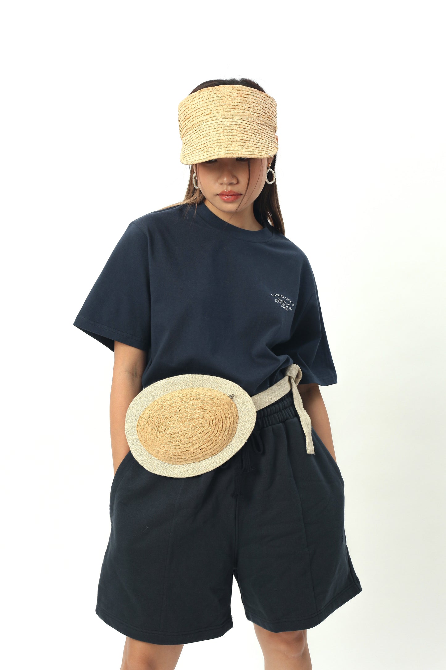 Sac en raphia Avocado