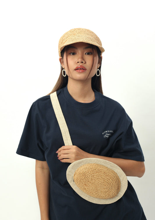 Sac en raphia Avocado