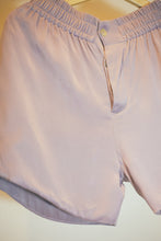 Load image into Gallery viewer, Sorrento smokey purple silk shorts