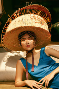 Words of Love "Thương" raffia hat