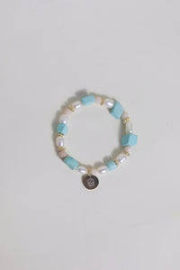 Turquoise pearl bracelet