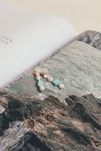 Charger l&#39;image dans la visionneuse de galerie, Boucles d&#39;oreilles pendantes perles turquoise