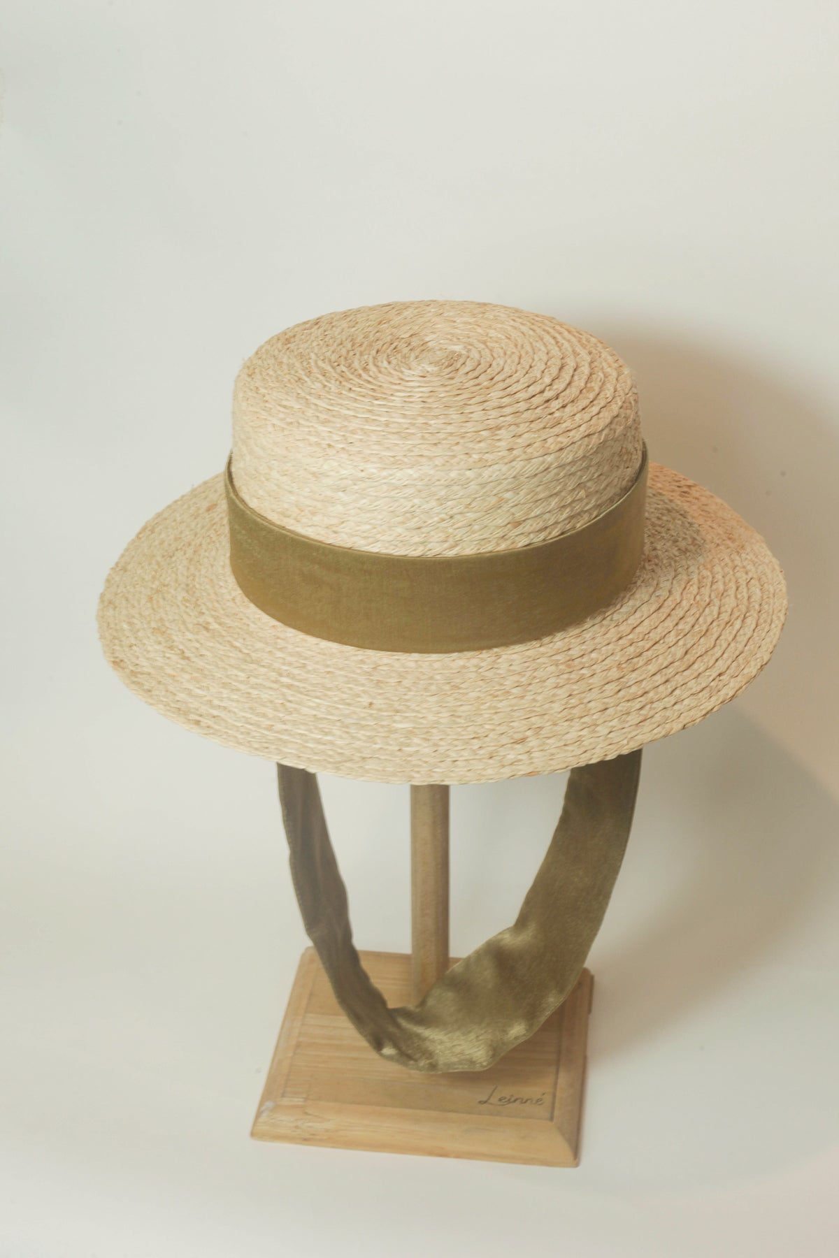 Chapeau canotier Yoyo en raphia