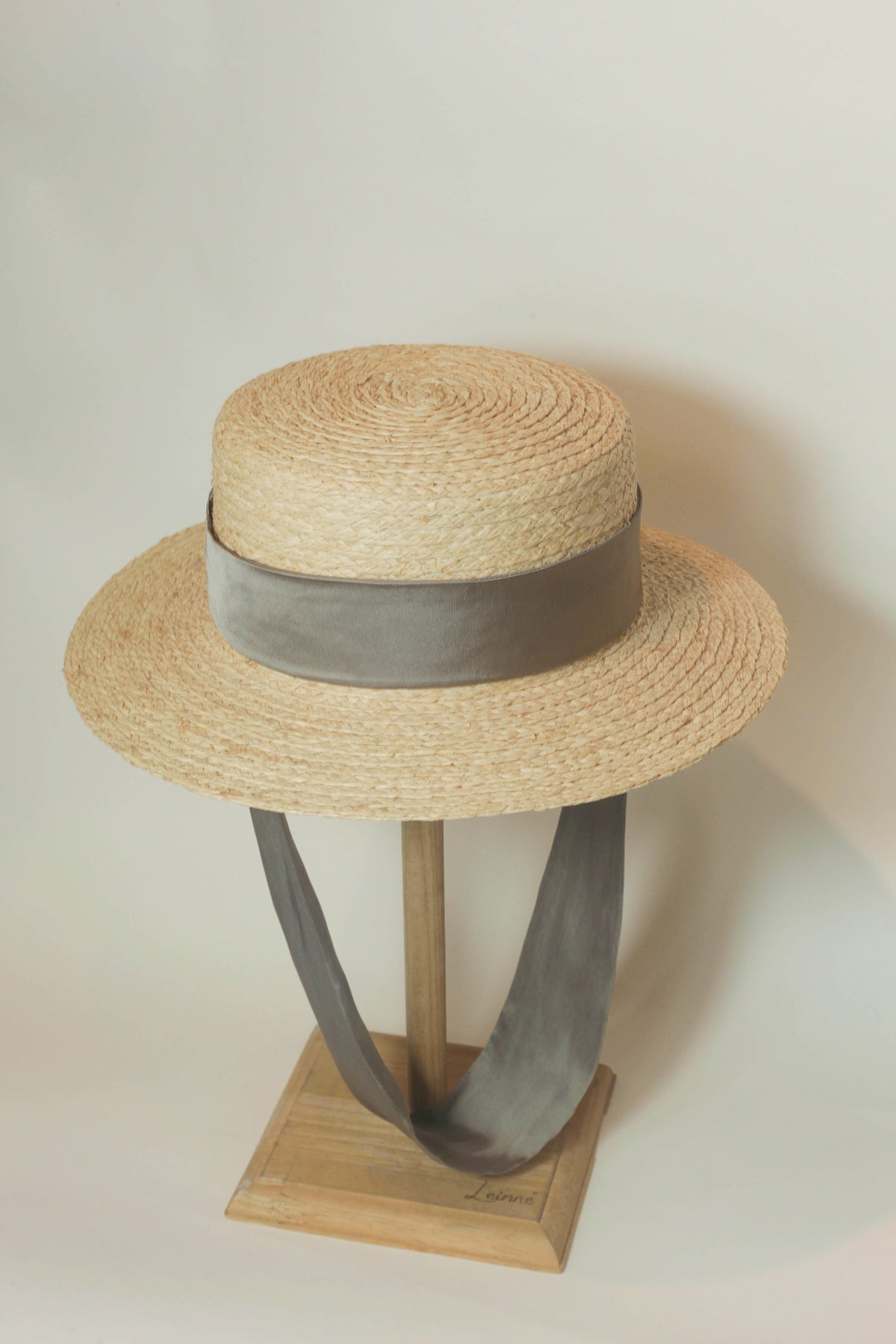 Chapeau canotier Yoyo en raphia