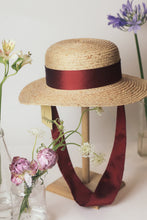 Load image into Gallery viewer, Yoyo Canotier raffia straw hat