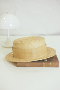 James boater hat for women in natural raffia