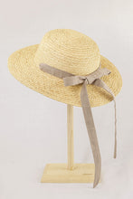 Load image into Gallery viewer, Aimée raffia straw hat Chanel vintage Taupe