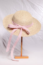 Load image into Gallery viewer, Aimée raffia straw hat Chanel vintage Exotic Rose