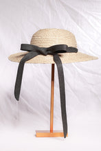 Load image into Gallery viewer, Aimée raffia straw hat Chanel vintage Smoke Nomad