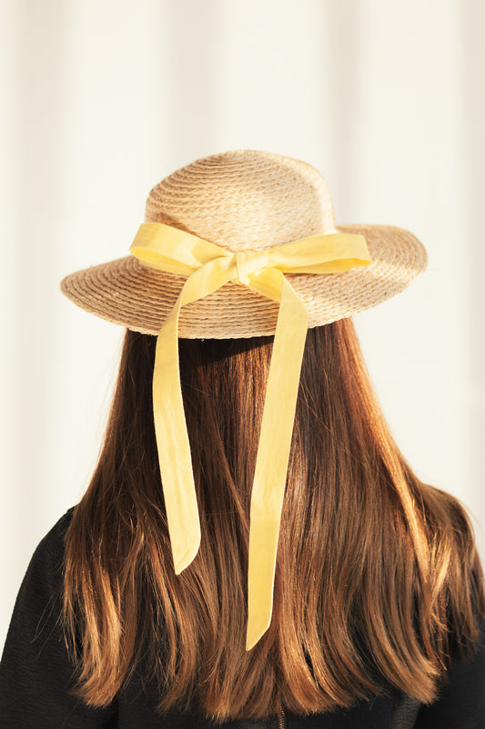 Aimée raffia straw hat Chanel vintage