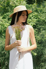 Load image into Gallery viewer, Aimée raffia straw hat Chanel vintage Taupe