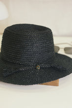 Load image into Gallery viewer, Anh black raffia hat
