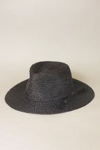 Load image into Gallery viewer, Anh black raffia hat for women