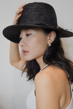 Load image into Gallery viewer, Anh black raffia hat