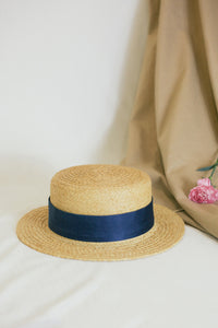 Fleming Raffia Boater chapeau