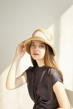 Tải hình ảnh vào Thư viện hình ảnh, Daisy hat, Sun hat, Jardin D&#39;été, Eco Luxury, Raffia hat